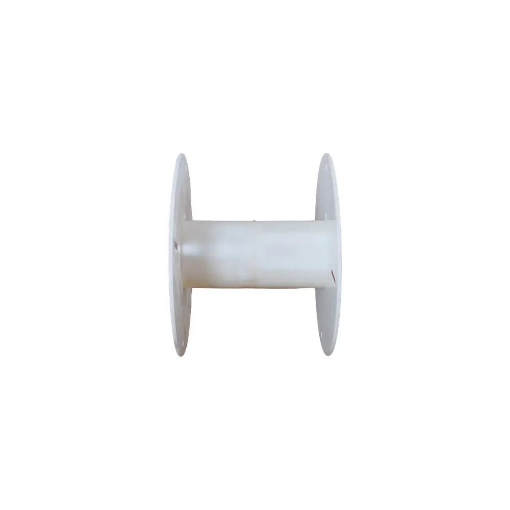 Plastic spool product for cable and wire winding applications